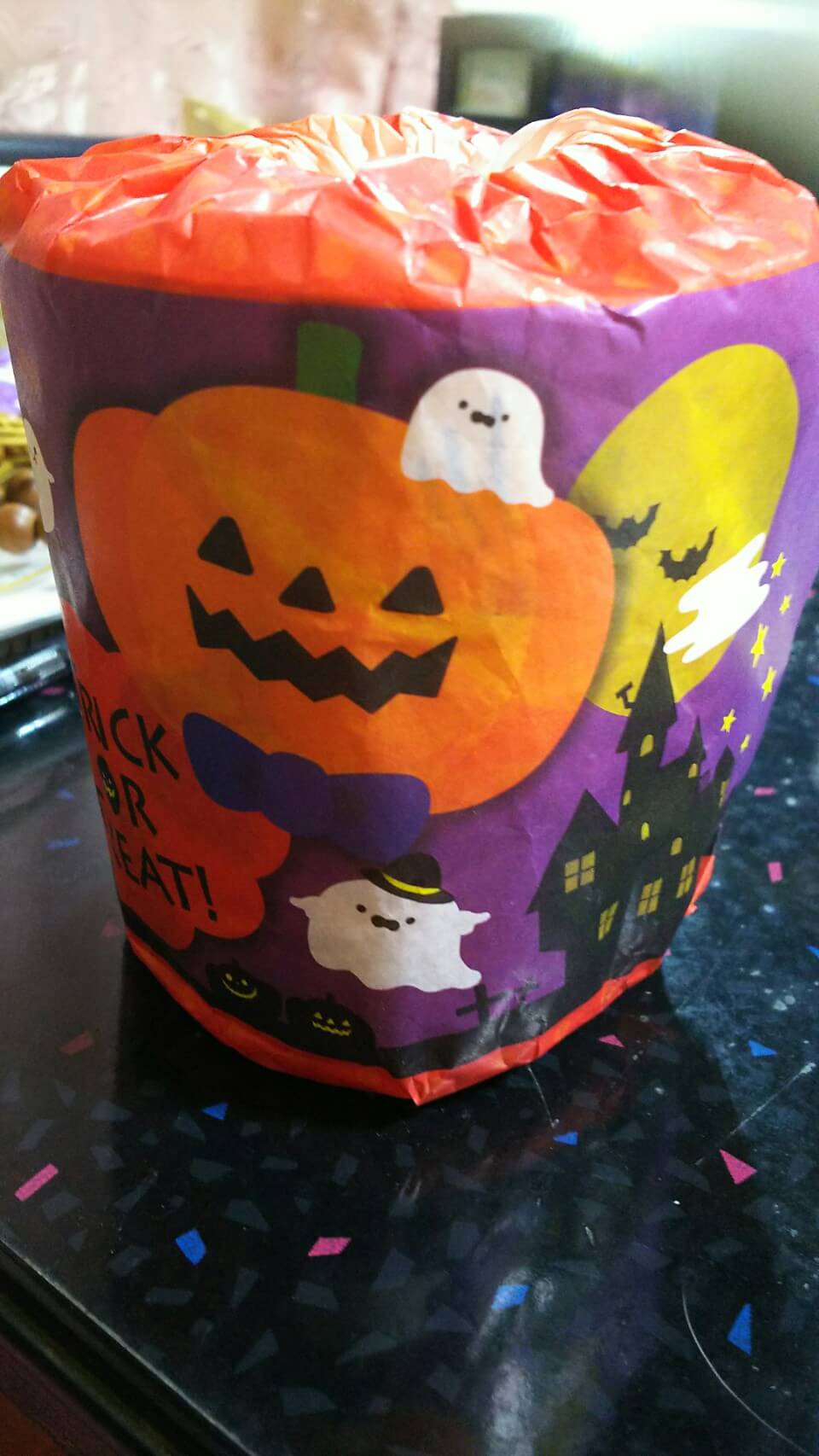 ハロウィン柄トイレットペーパー　外側