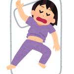 sleep_nezou_bad_onaka_woman